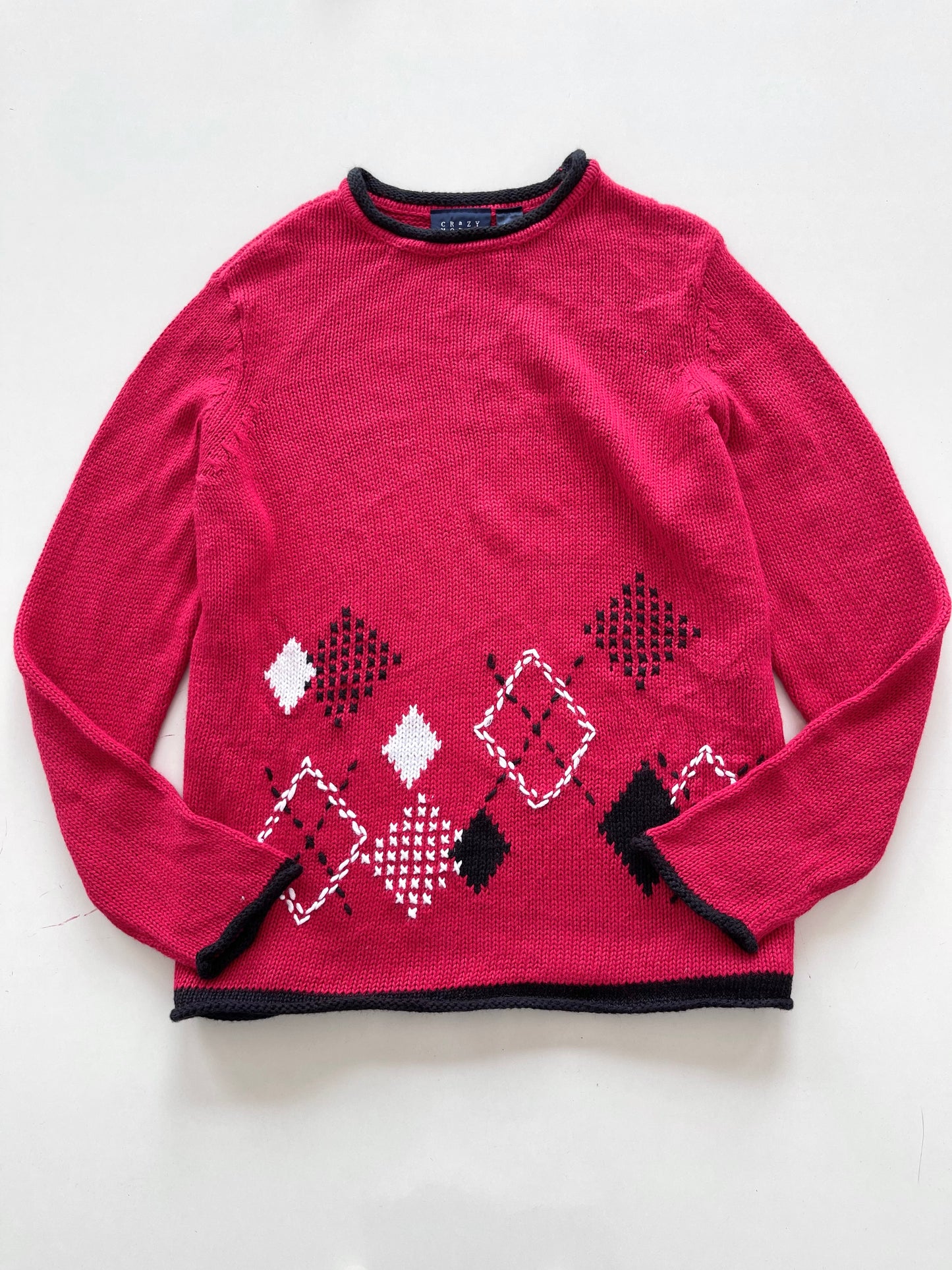 Crazy Horse Vintage Embroidered Sweater-Bust 46