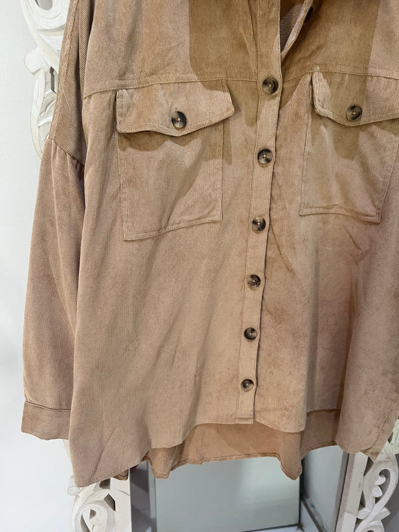 Stradivarius Corduroy Shirt-Chest 52