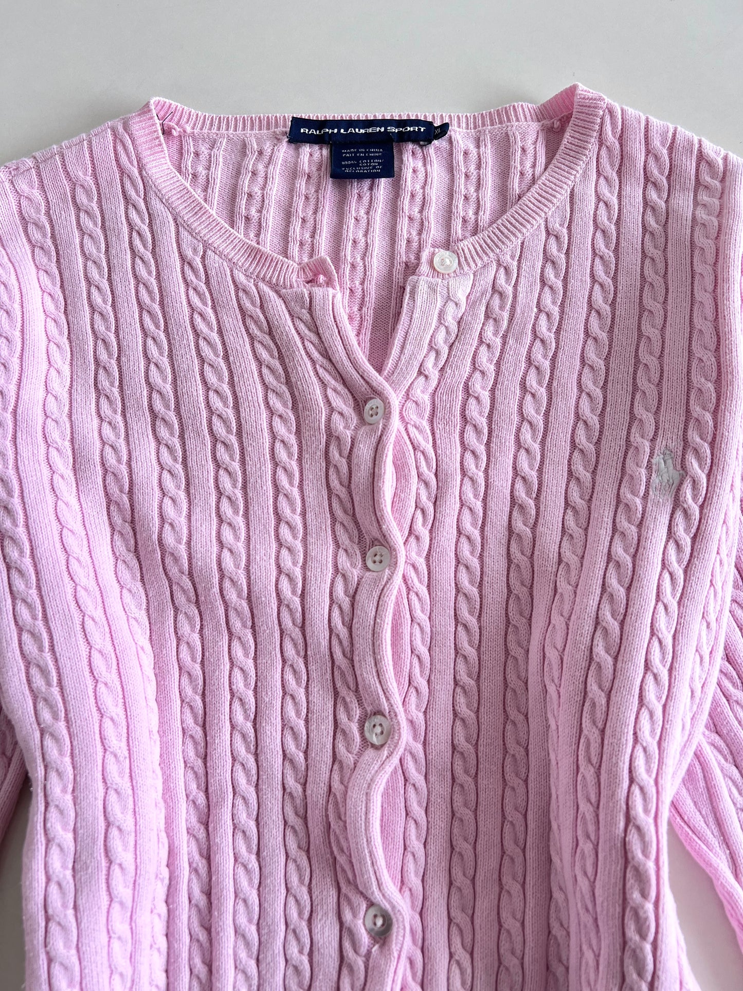 Ralph Lauren 100%Cotton  Vintage Cardigan-Bust 42 to 44