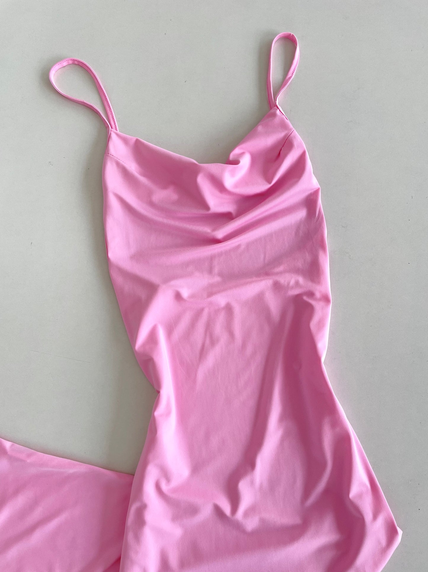 Cowl Neck Bodycon Slip Dress-Bust 32 to 34