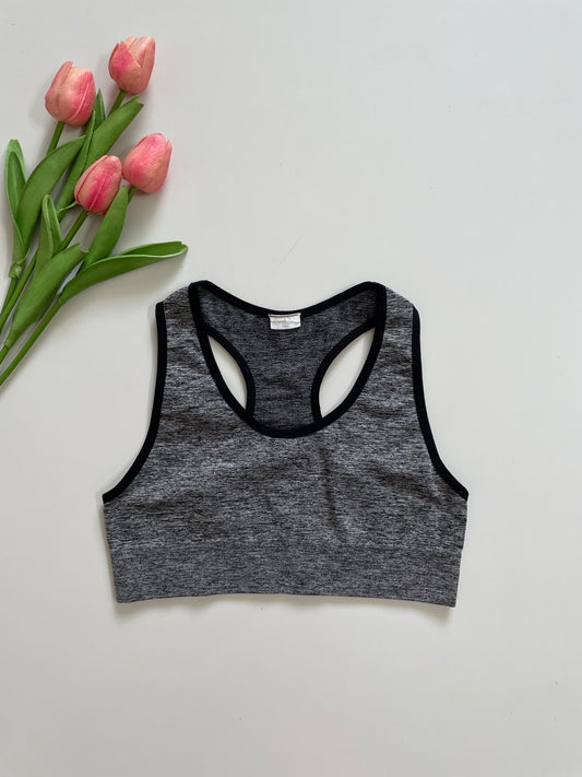 FOSSIL GREY SPORTS BRA - BUST 26 TO 30