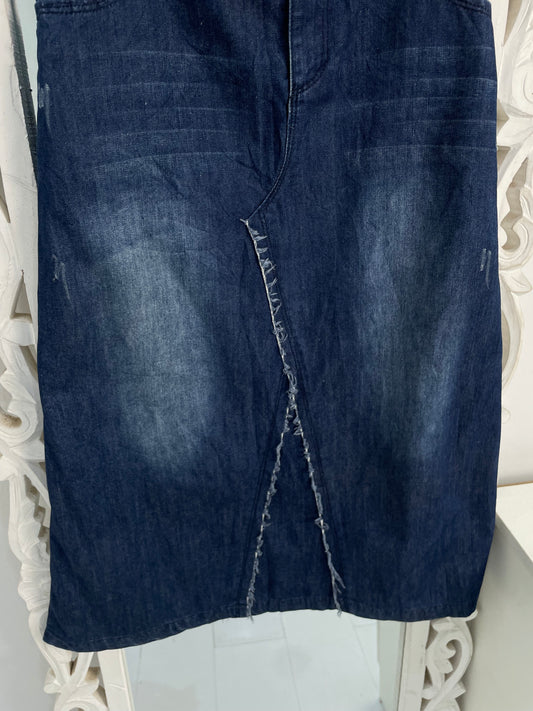 Denim Long Skirt-Waist 30