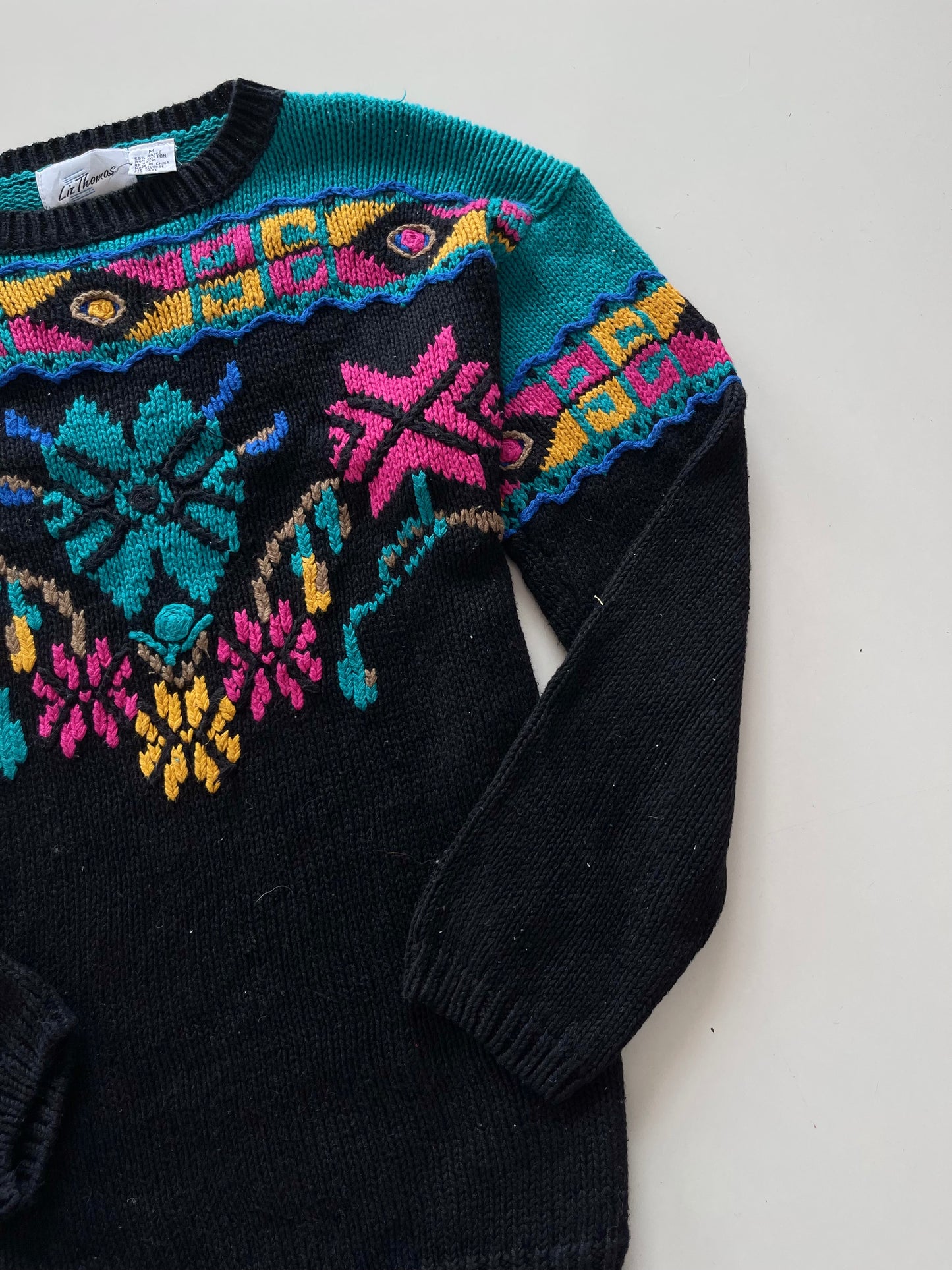 Liz Thomas Embroidered Sweater-Bust 38