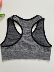 FOSSIL GREY SPORTS BRA - BUST 26 TO 30