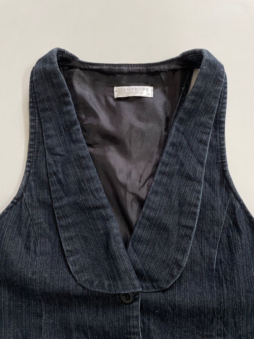 Tightrope Denim Waistcoat - Bust 30