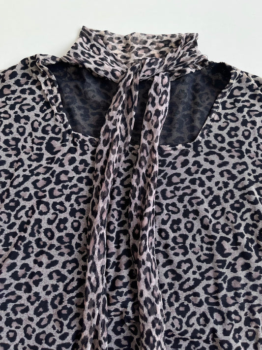 Animal Print Vintage Top-Bust 34 to 36