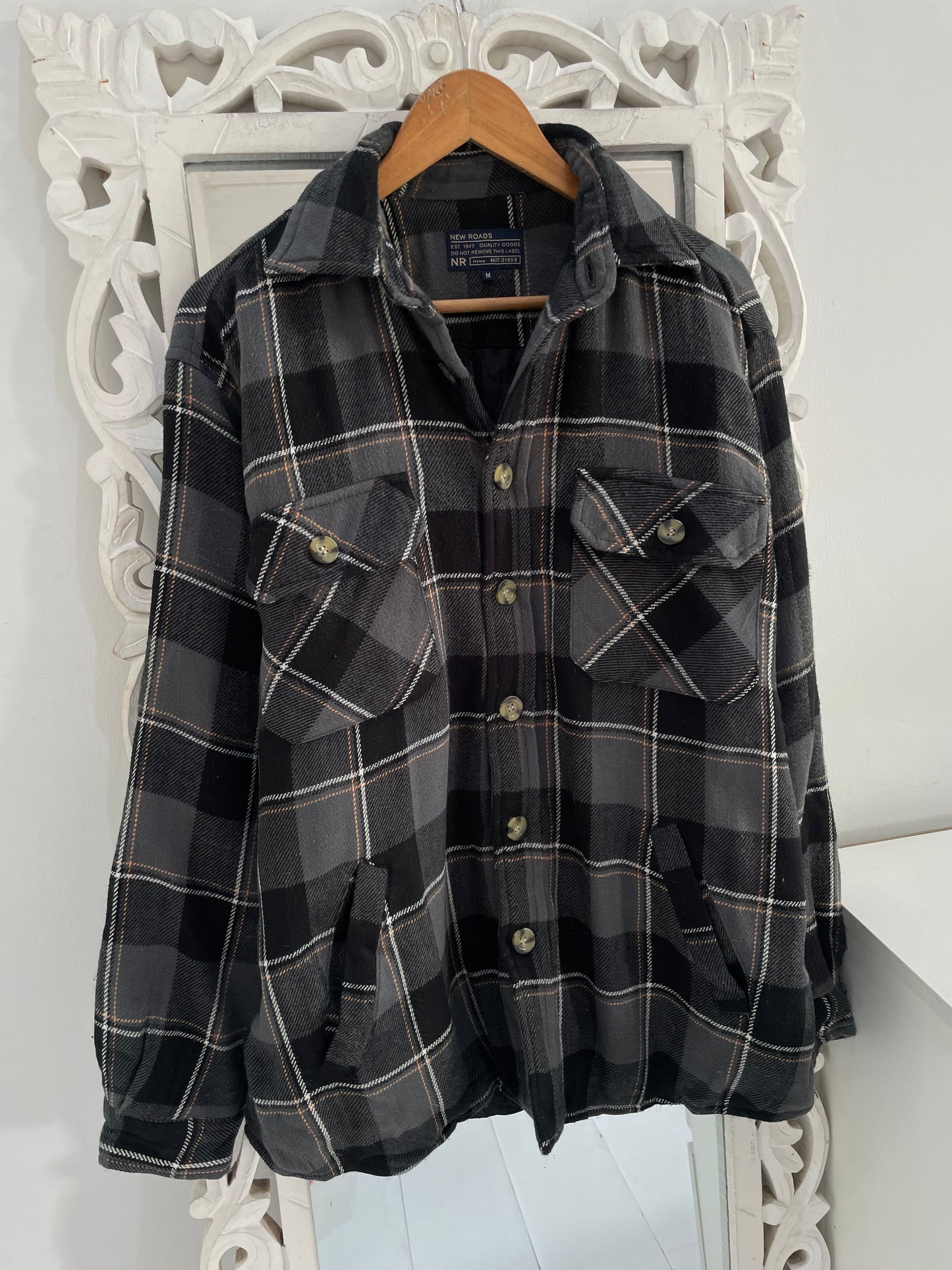 Super Thick Puffer Shacket-Chest 48