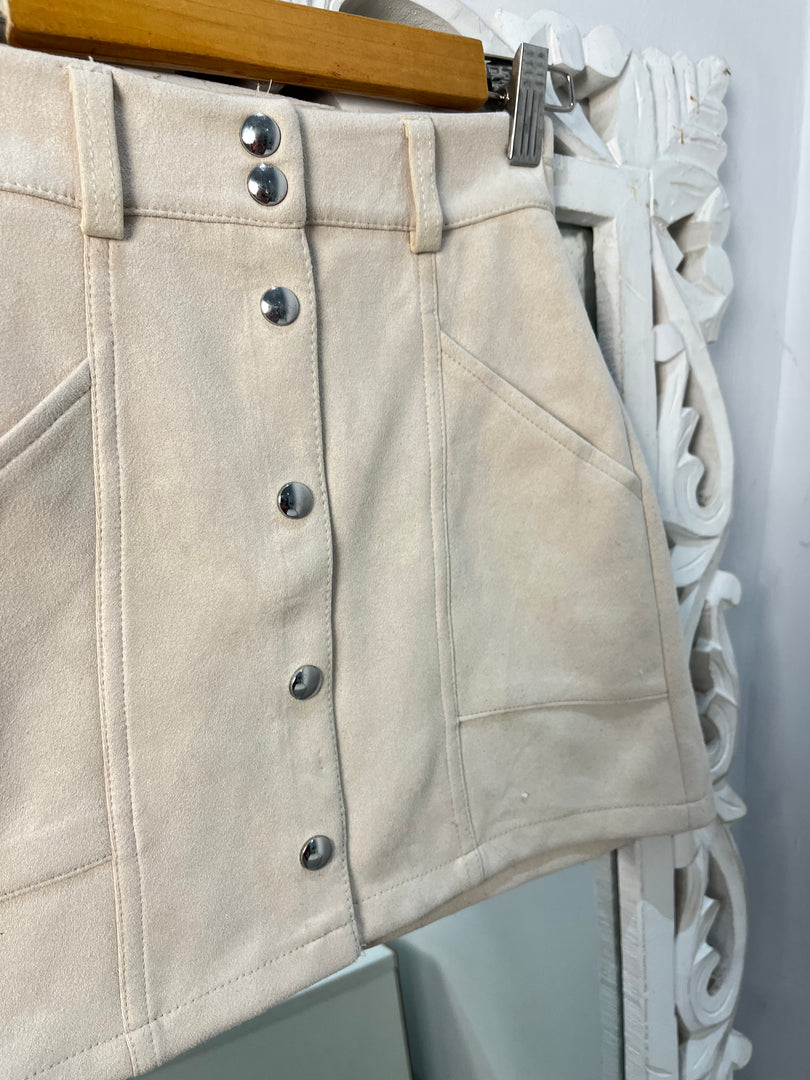 Bershka Suede Skirt-Waist 22