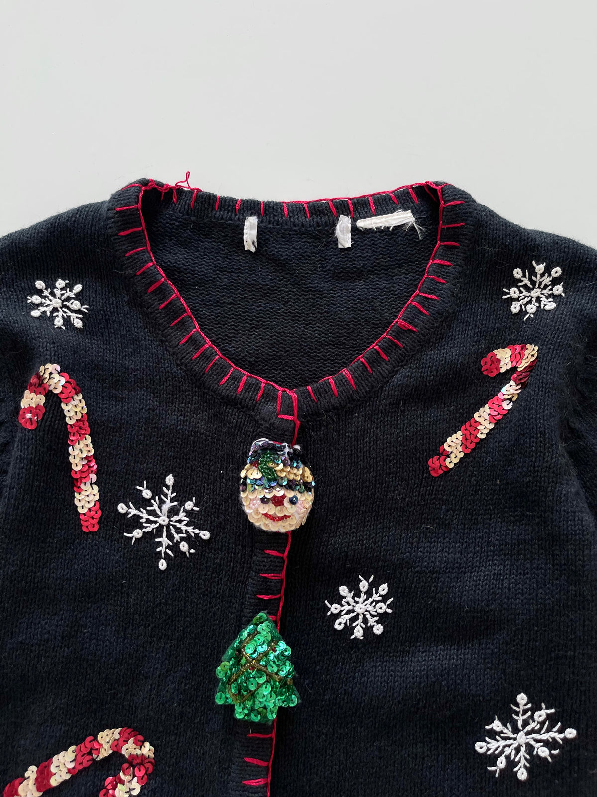 Christmas Embroidered  Sweater-Bust 38
