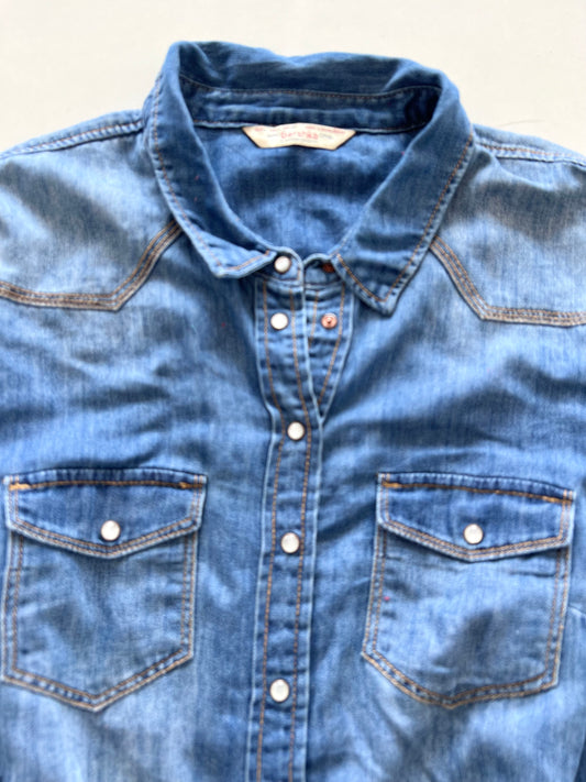 Bershka Denim Shirt-Bust 38
