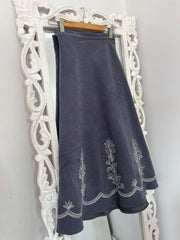 Vintage Suede Skirt-Waist 28