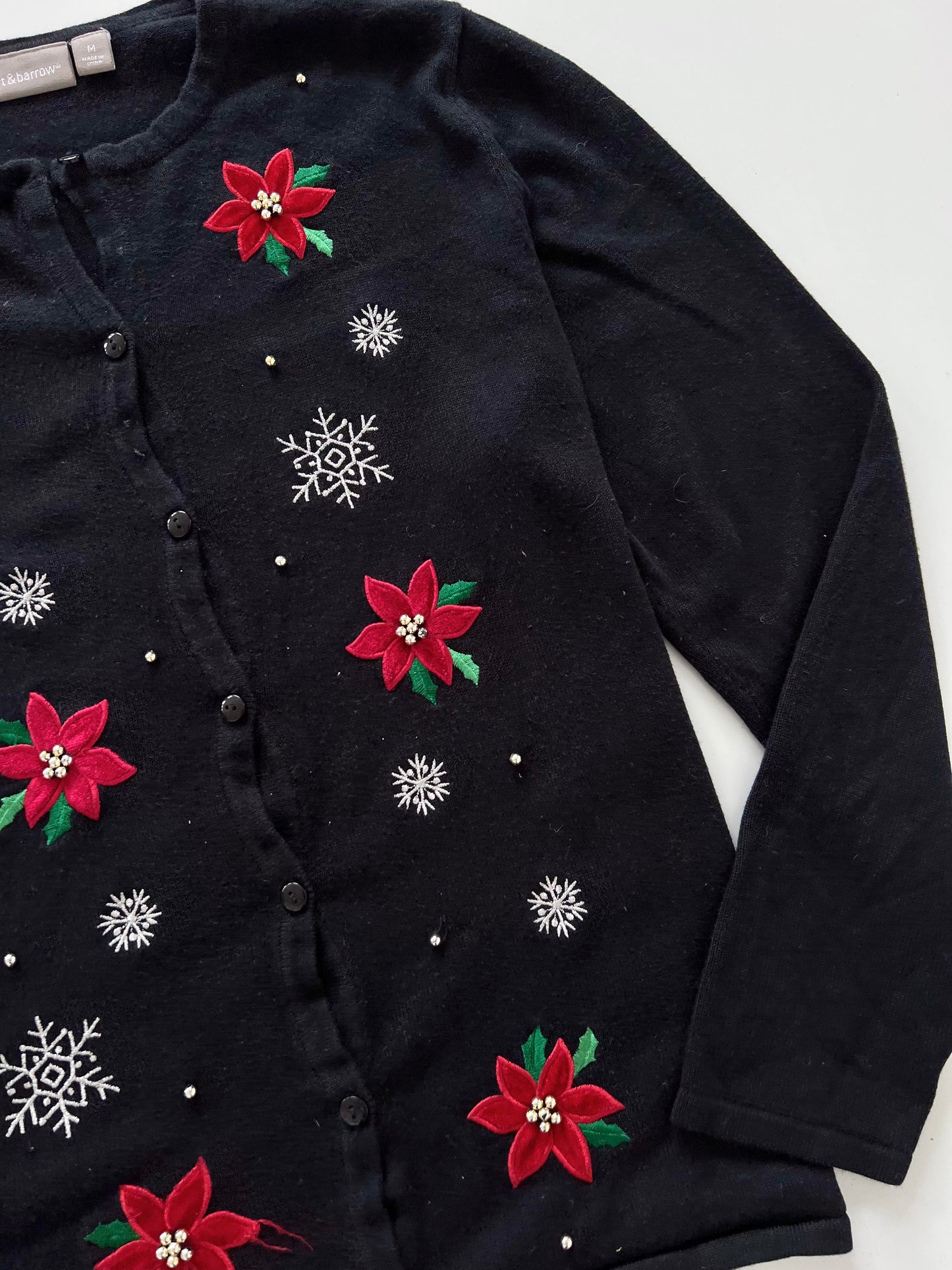 Croft&Barrow Embroidered Sweater-Bust 42