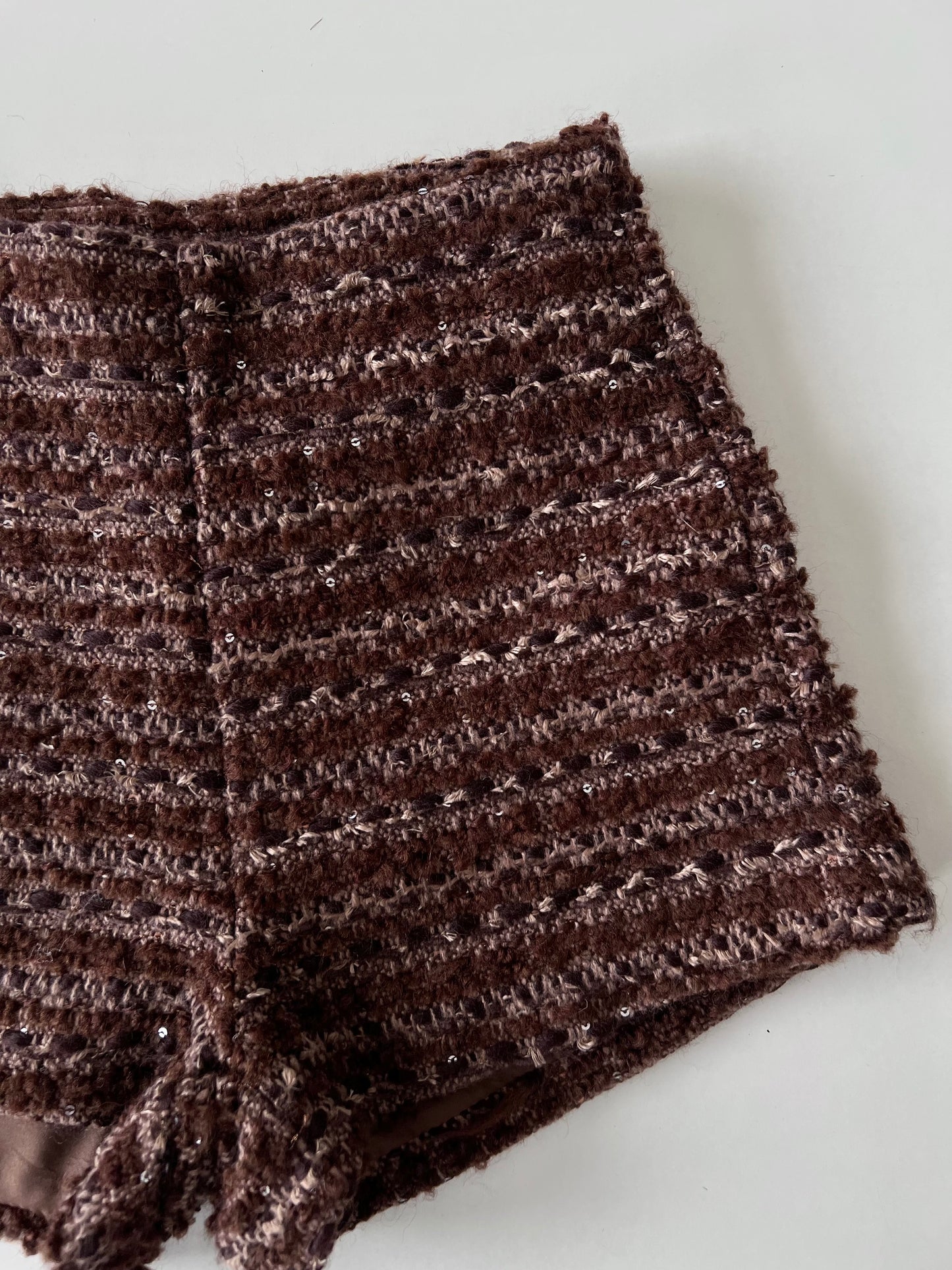 Tweed Y2k Shorts-Waist 26