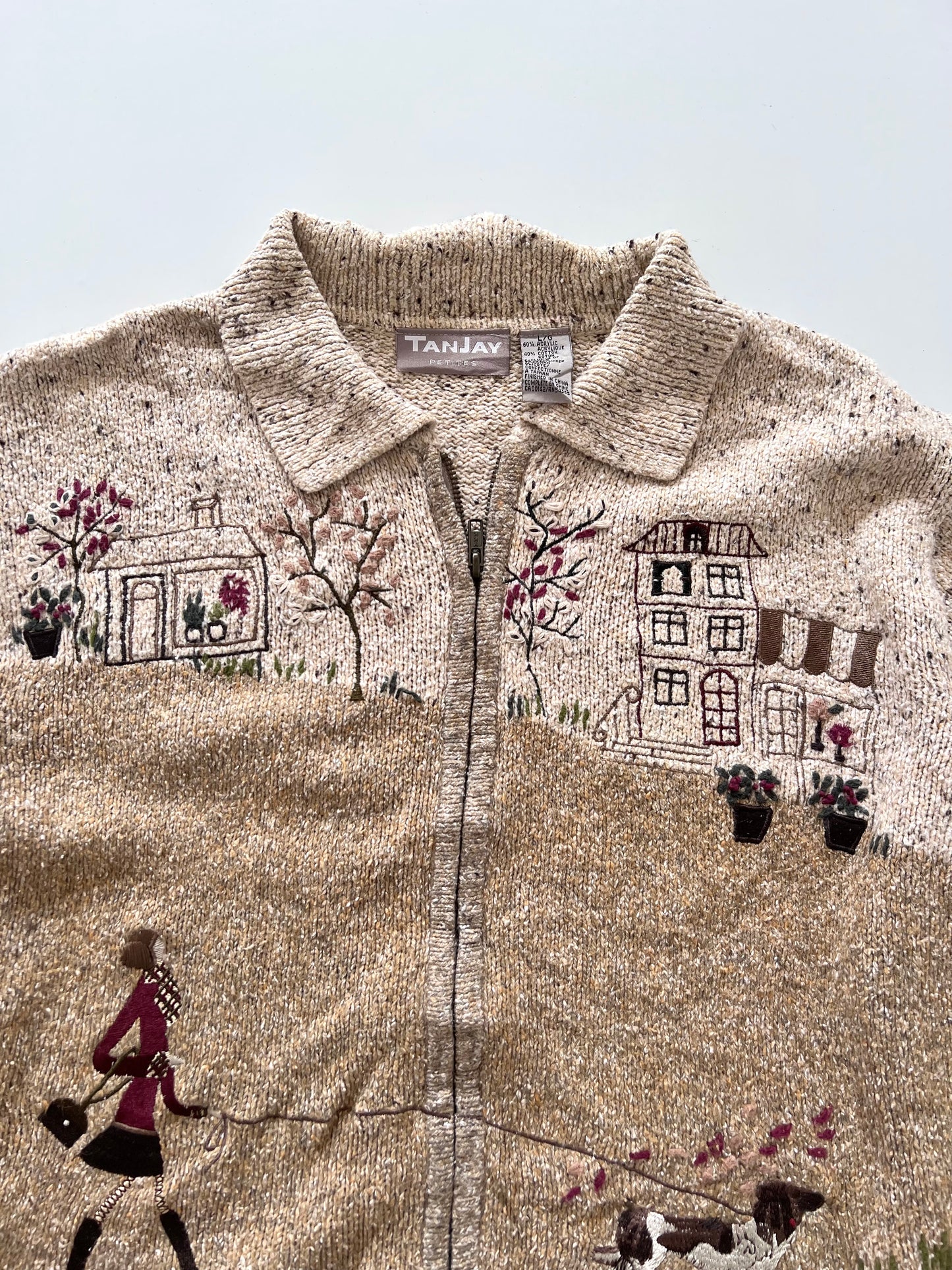 Tanjay Landscape Embroidered Zipper-Bust 50