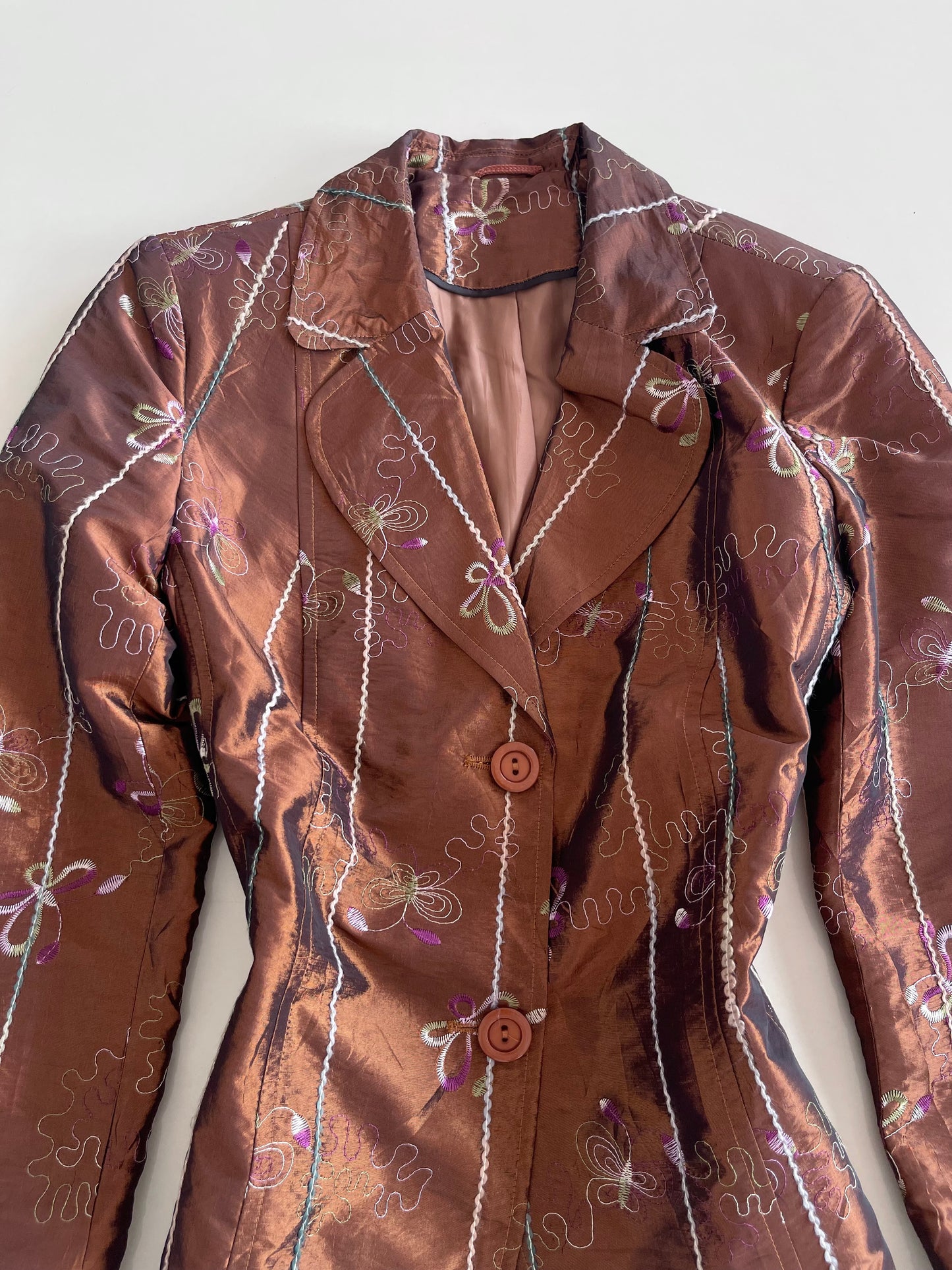 Embroidered Vintage Blazer-Bust 40