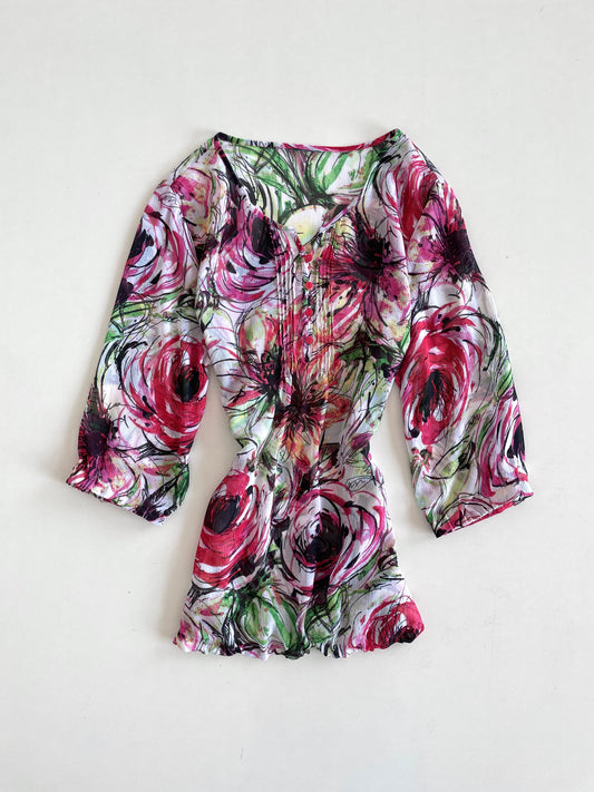 Vintage Sheer Top-Bust 40