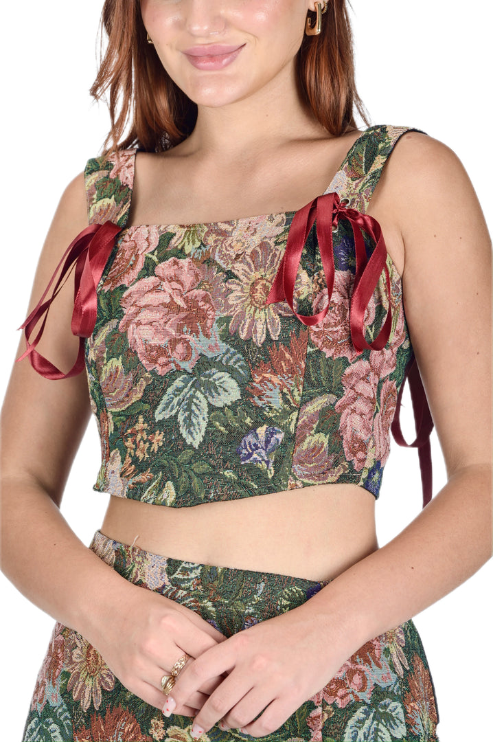 Garden Of Time Tapestry Bustier (Brand New)