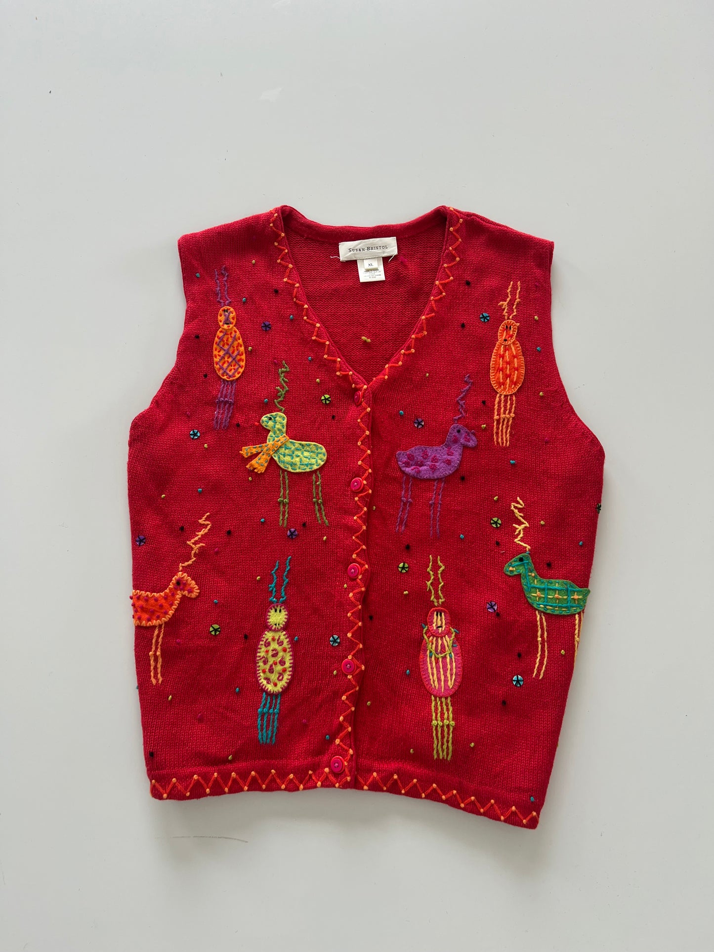 Susan Bristol Embroidered sweater-Bust 50