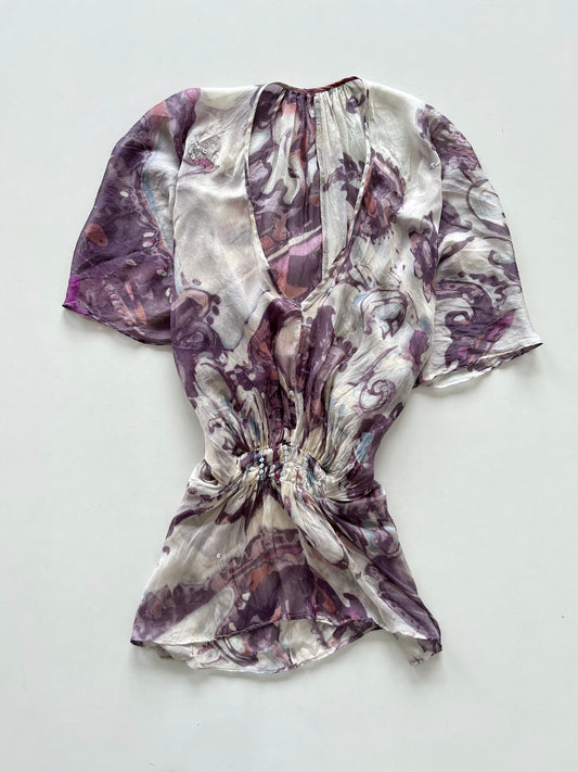 Silk Sheer Top-Bust 38 to 40