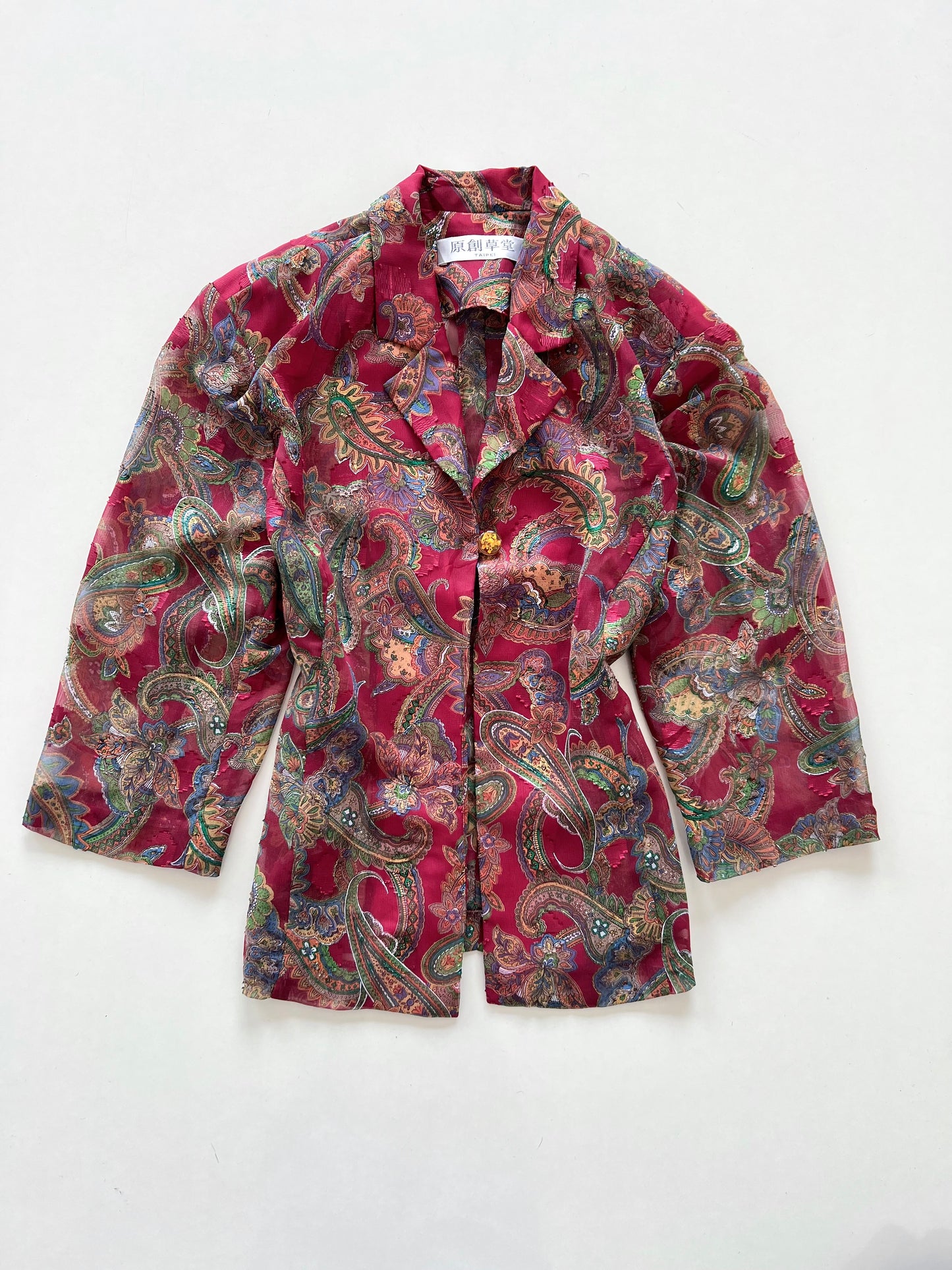 Paisley Vintage Sheer Top-Bust 38
