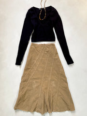 Bershka Corduroy Skirt-Waist 30