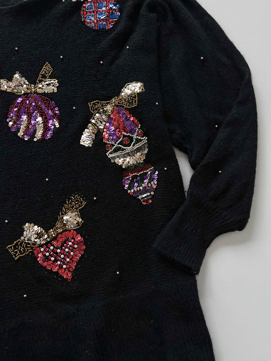 Jane Ashley Embroidered Sweater-Bust 44