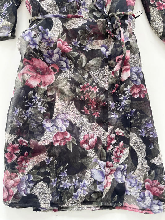 Wraparound Sheer Loungewear-Bust 38 to 40