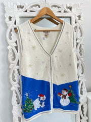 Christmas Sweater Vest-Bust 40