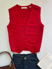 Karen Scott Chunky Sweater Vest-Bust 42
