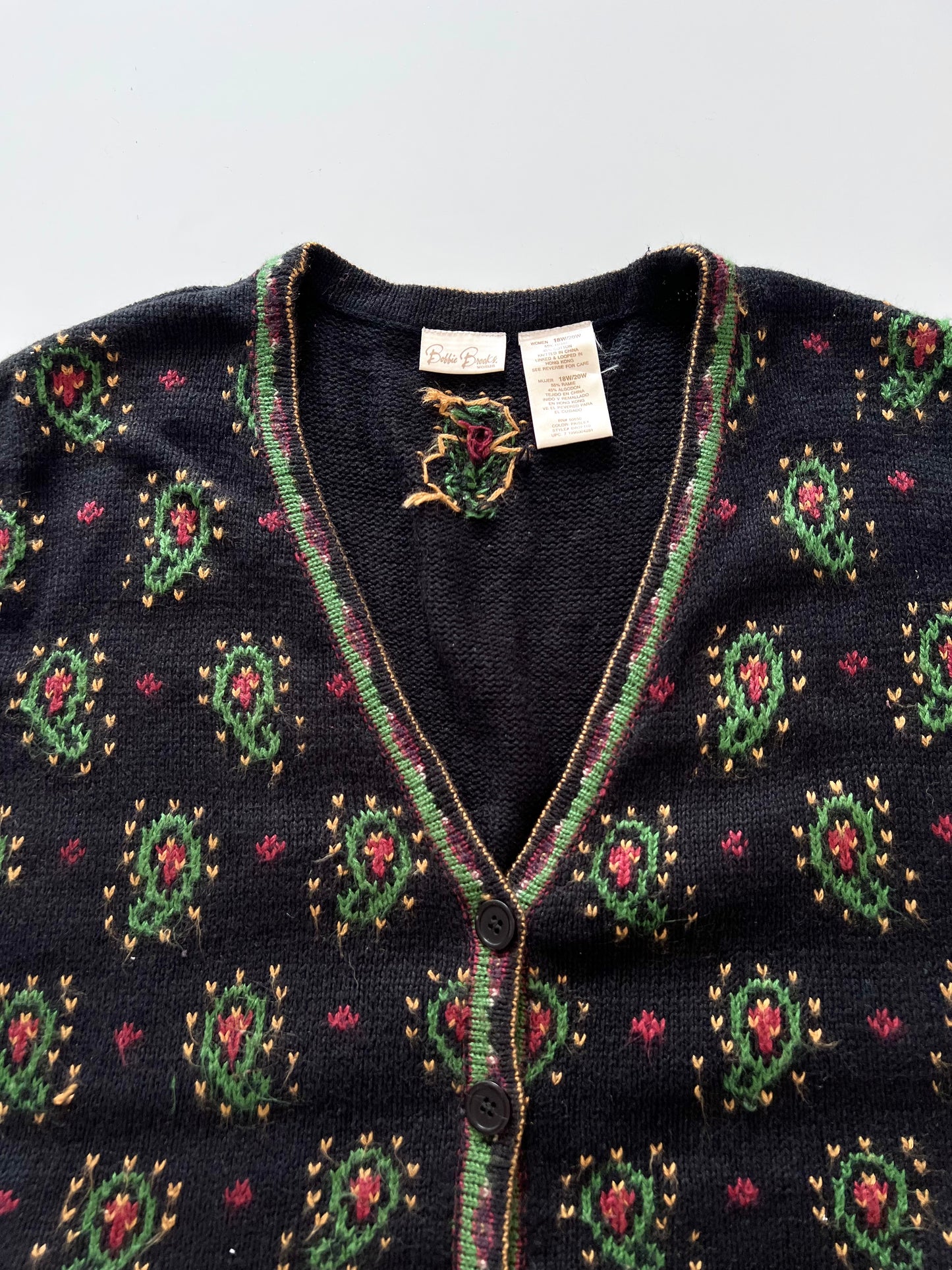 Bobbie Brooks Woman Embroidered Sweater-Bust 52