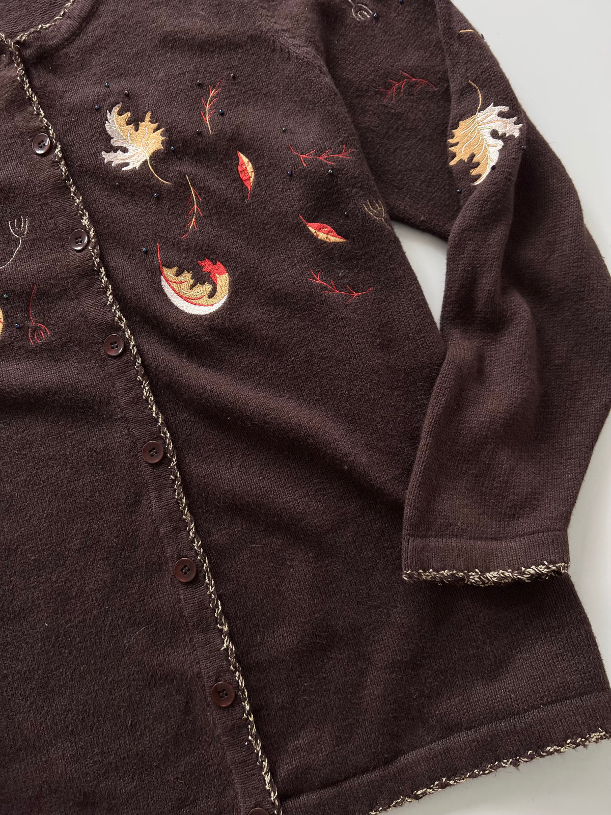 CJ Banks Embroidered Cardigan Sweater-Bust 48