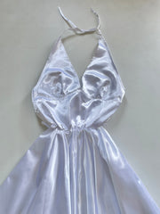 Satin Halter Dress-Bust 30