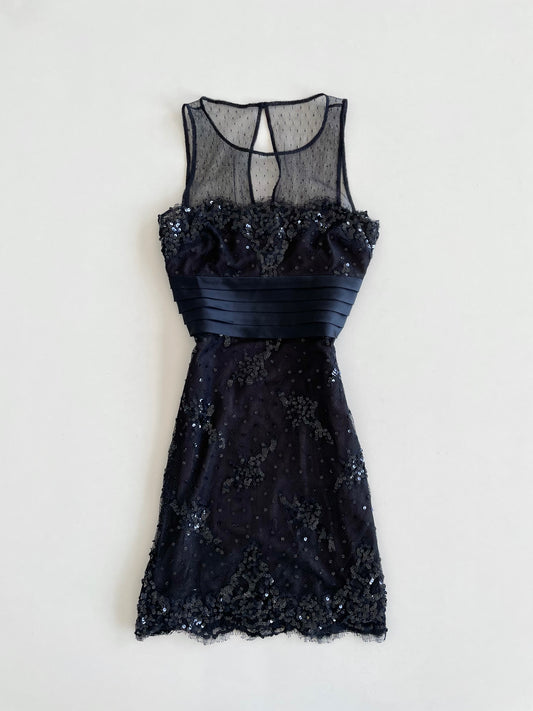 Bcbg Maxazria Sequin Vintage Dress-Bust 32