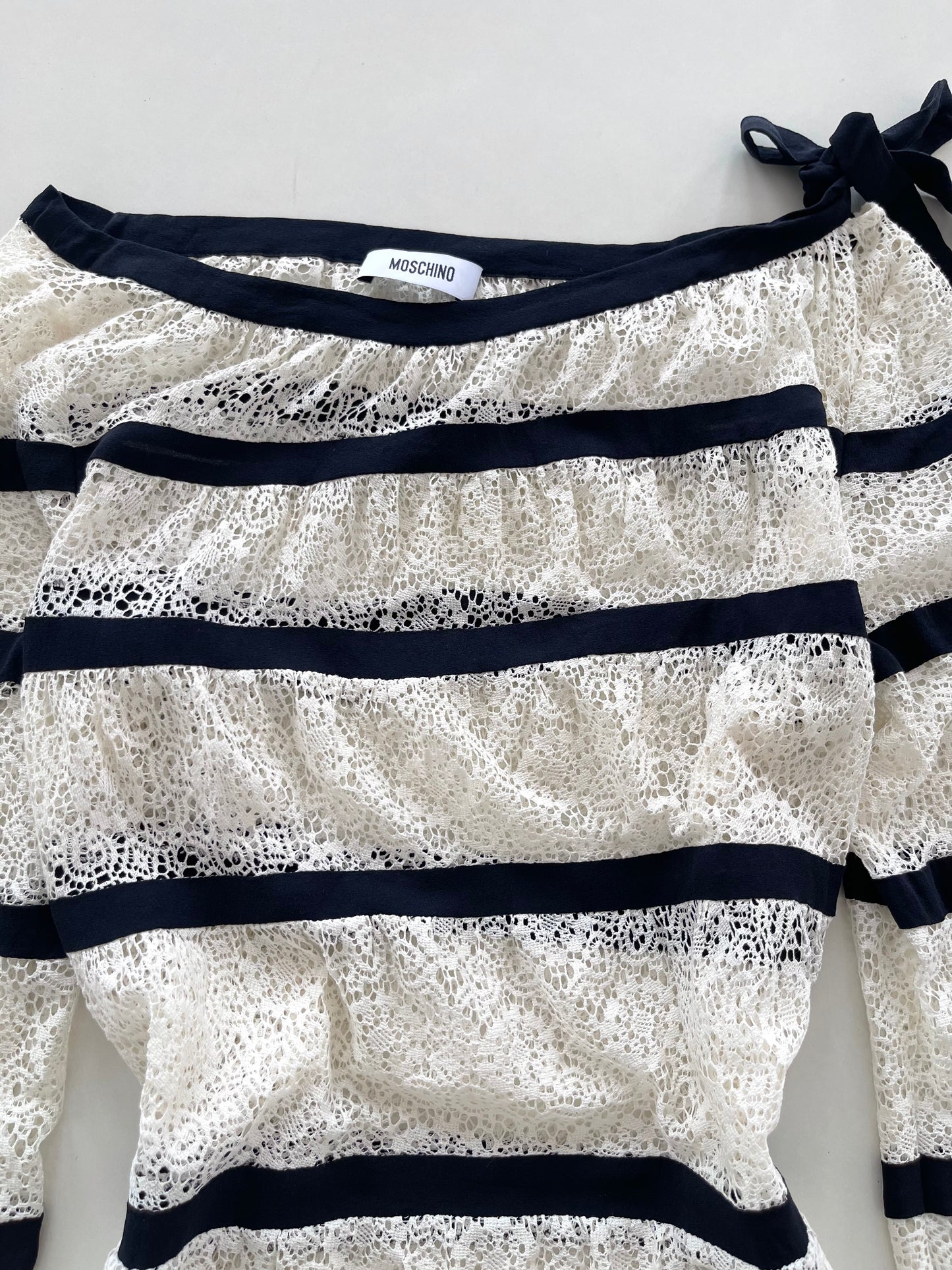 Moschino Sheer Lace Top-Bust 40