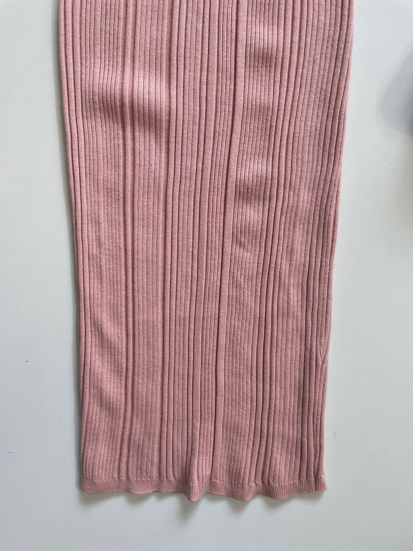 BABY PINK RIBBED SKIRT - WAIST 26 to 30