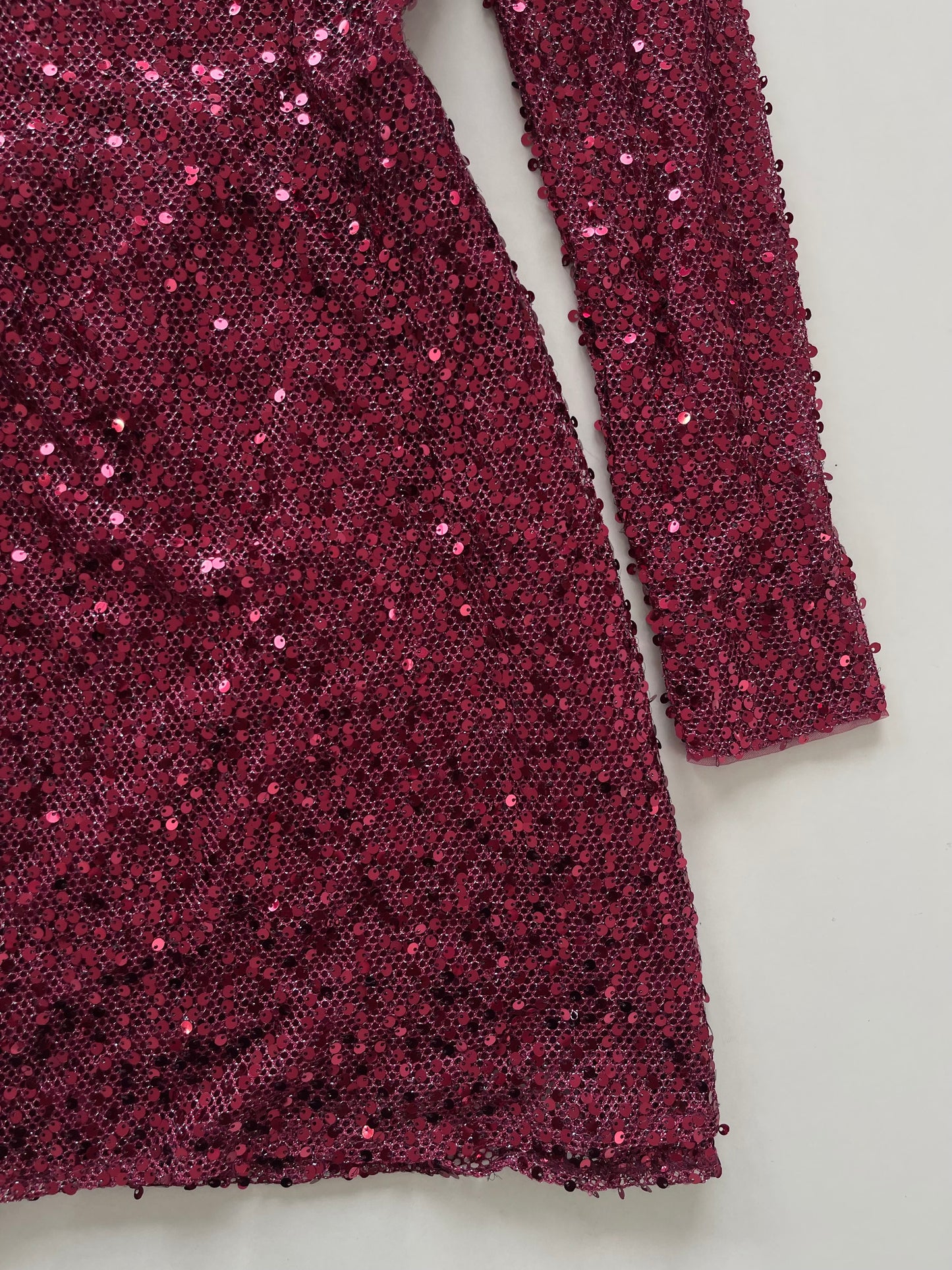 Wine Sequin Dress-Bust 38 to 40
