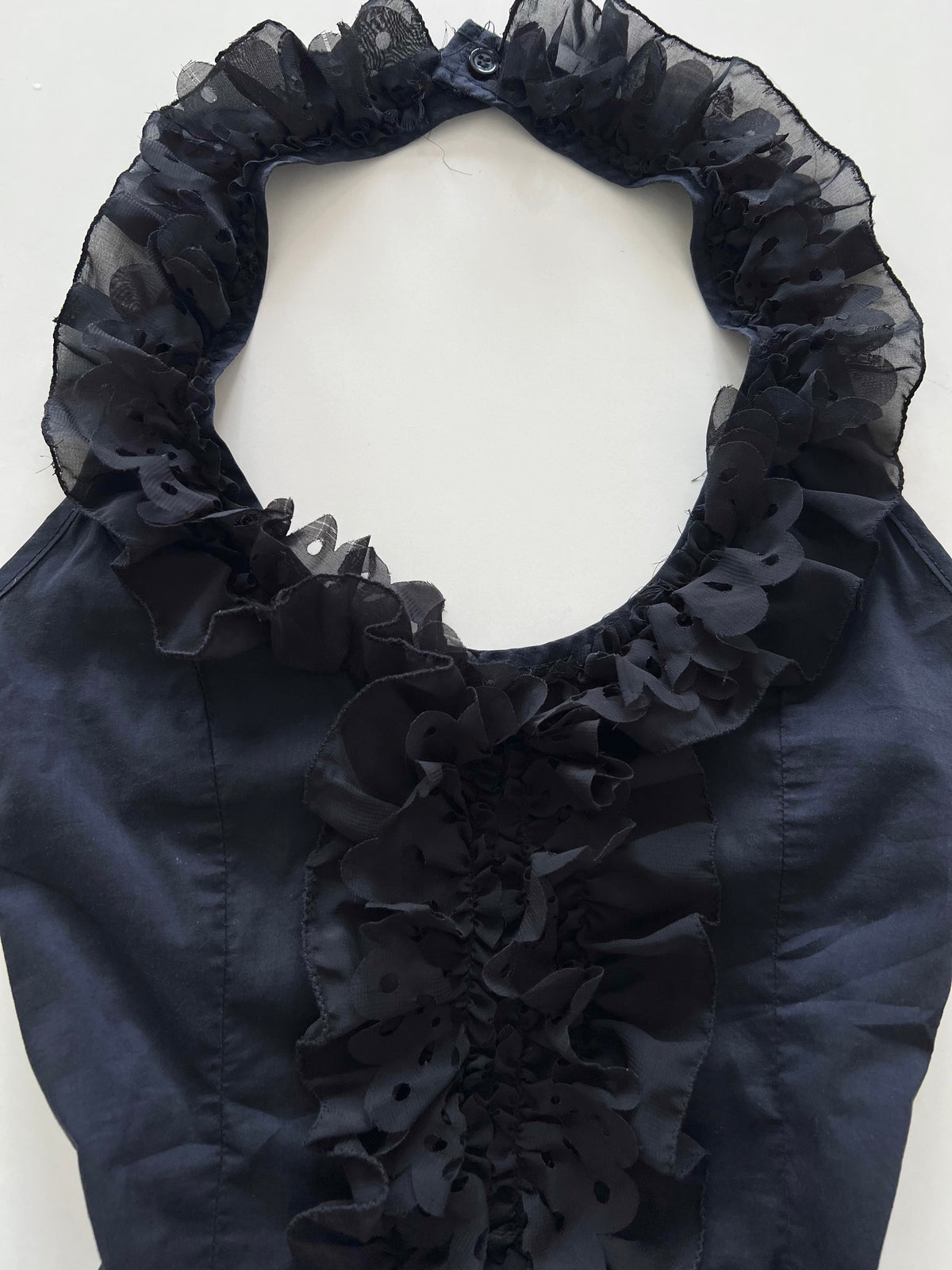 Candida Vintage Ruffle Top-Bust 32 to 34