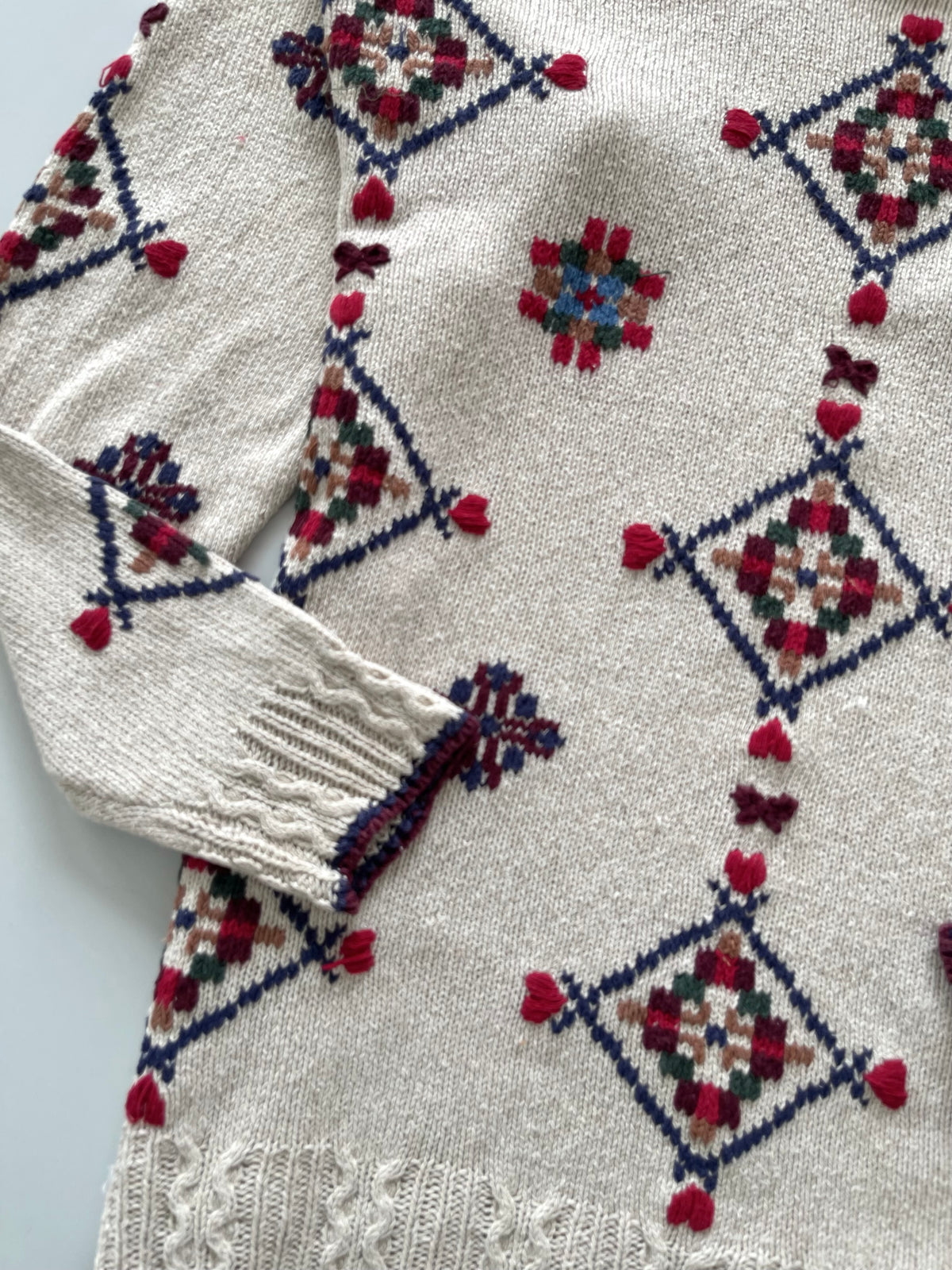 Willow Ridge Embroidered Sweater-Bust 44