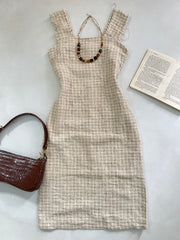 31 Fashion Tweed Dress-Bust 32
