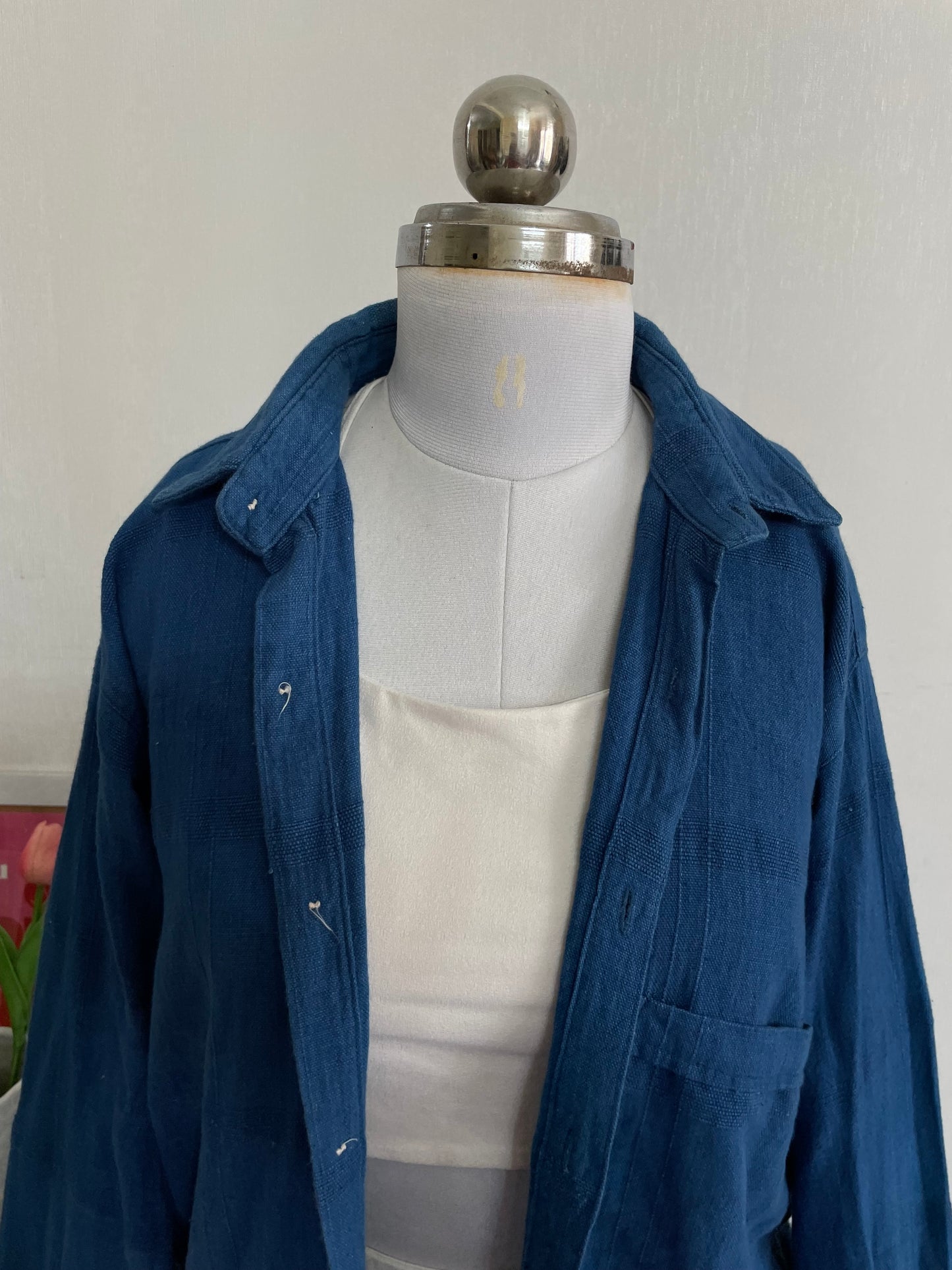 TEXTURED DENIM SHIRT - BUST 42