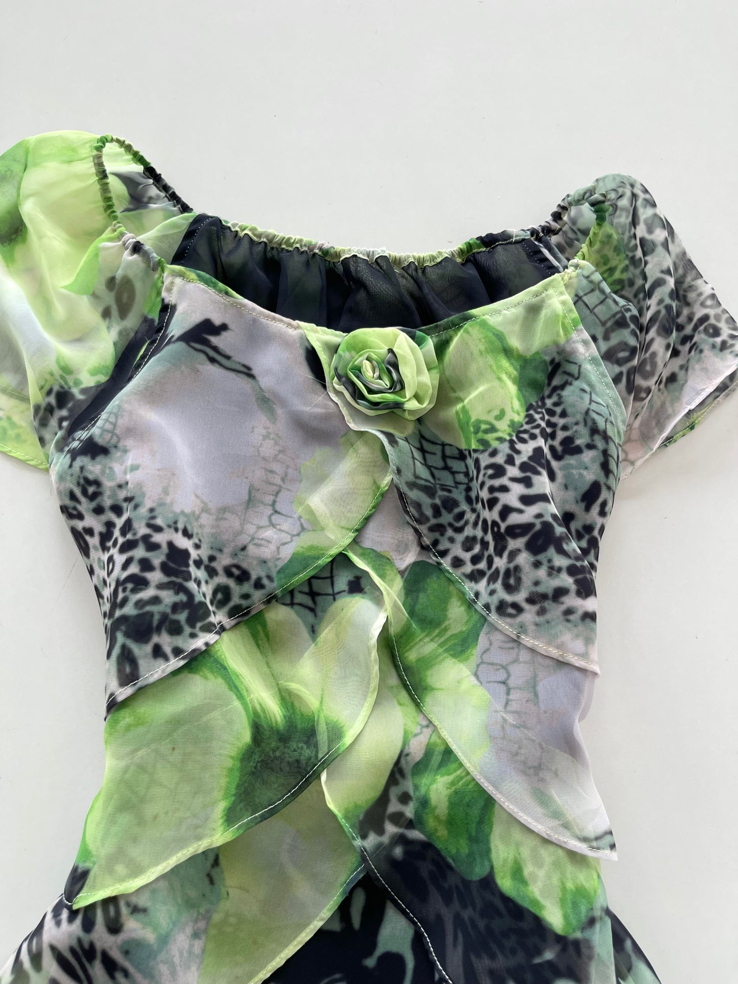 Vintage Ruffle Top-Bust 40