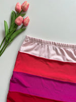 Load image into Gallery viewer, RUE21 PINK &amp; RED SHADES SKIRT - WAIST 28 TO 30
