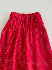 Polka Dot Red Skirt-Waist 24 to 32