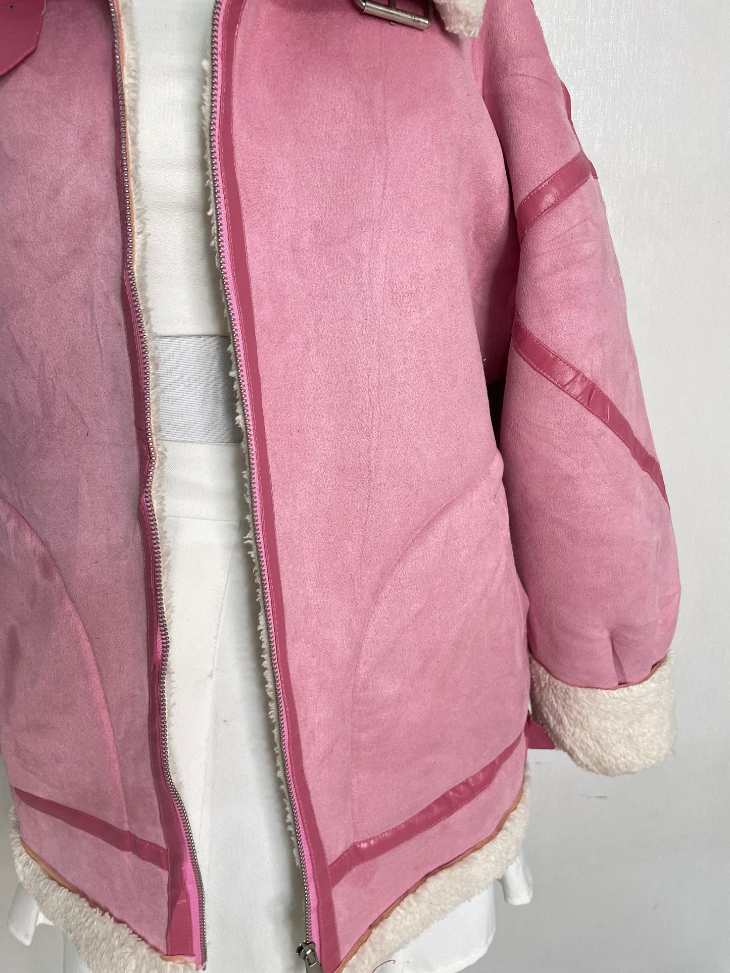 PINK SUEDE JACKET - BUST 46