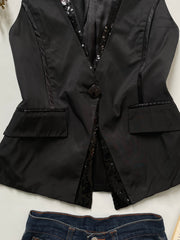 Suger Lips Sequin Waistcoat-Bust 38