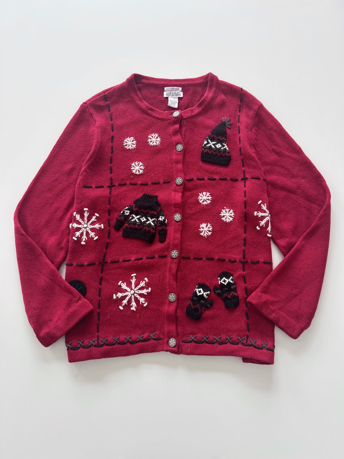 Northern Reflections Embroidered Sweater-Bust 48