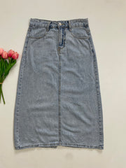 Long Denim Skirt-Waist 28