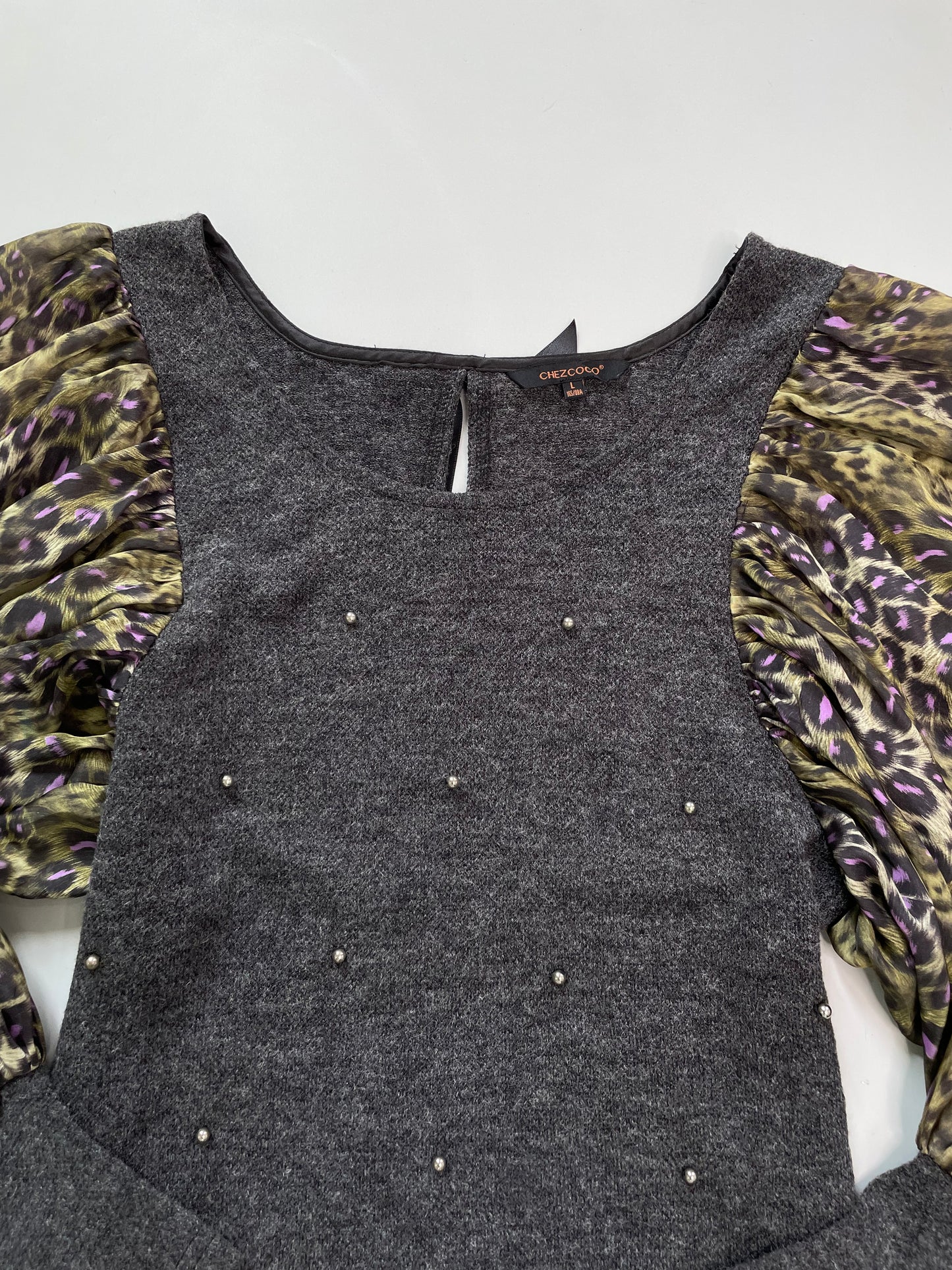 Chezcoco Puff Sleeve Top-Bust 32 to 34