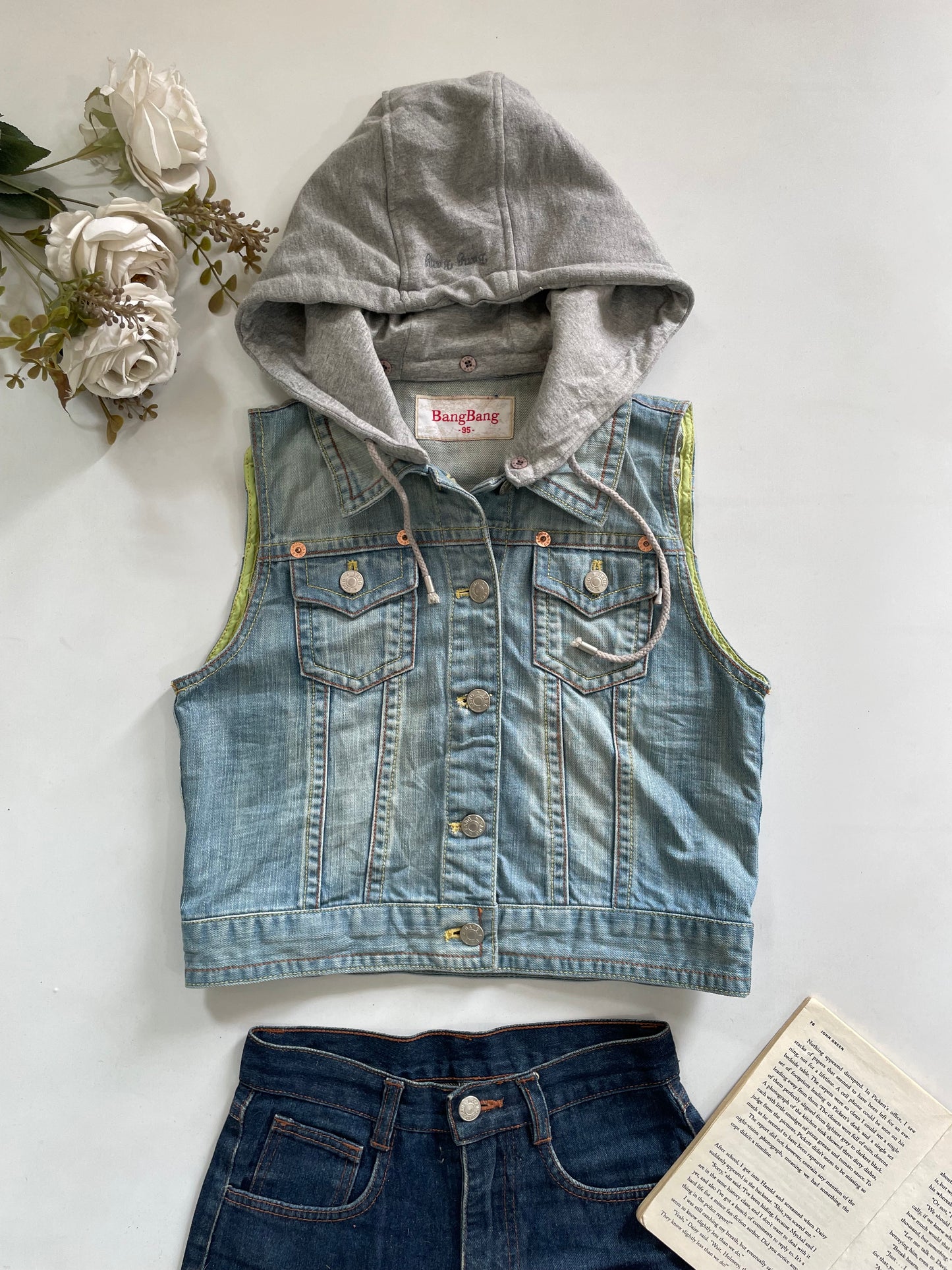 Denim Vest-Bust 34