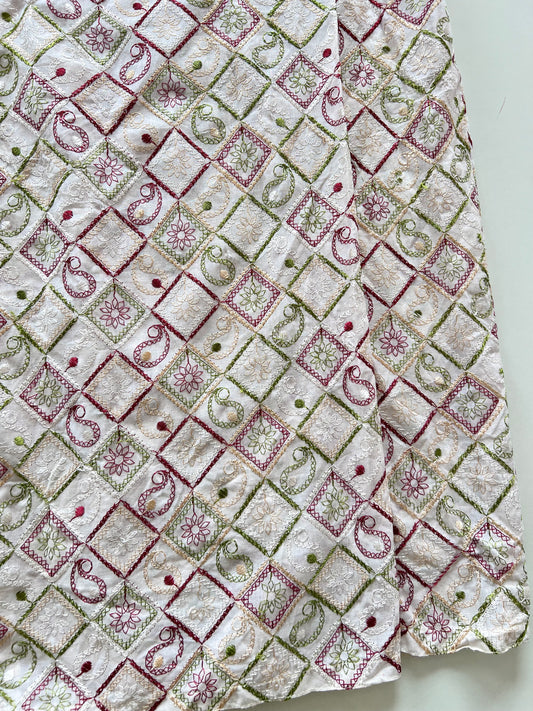 Paisley Embroidered Skirt-Waist 26